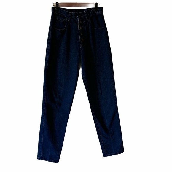 Vintage Denim - Uva (Grape) Vintage High Rise Jeans Blue Denim